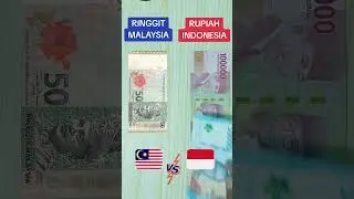 Perbandingan Uang 50 Ringgit Malaysia ke Rupiah Indonesia #shortvideo #shorts #viral
