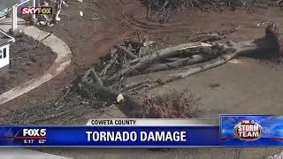 Coweta County tornado damage
