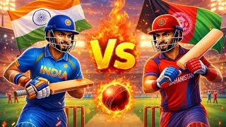 💪🥶 Thriller Match Between India Vs Afghanistan. Wicket Fall On 1st Ball💀#viral #cricket #9