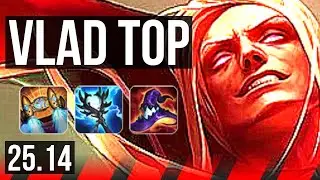 VLADIMIR vs DARIUS (TOP) | 60k DMG, 6 solo kills, Godlike | EUW Diamond | 25.14