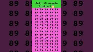 find 98😱🤔 subscribe for more puzzle #shorts #viral #brainteasers #numbers #trending #fypシ #quiz #new