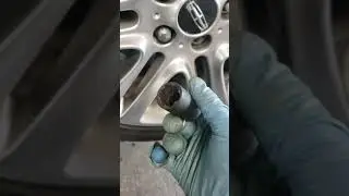 Rounded off lug nut removel
