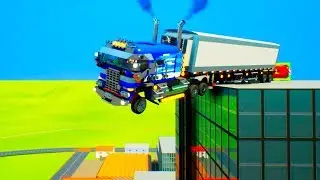 Building Cars Falls Crashes 20 | Brick Rigs