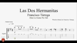 Francisco T&aacute;rrega - Las Dos Hermanitas - Guitar Lesson Tabs