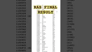 RAS Final Result 2023 OUT | इस बार कितने नंबर पर हुआ Selection | RPSC RAS Cut Off 2023