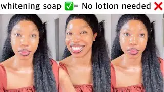 💯 WHITENING SOAPS  you can use WITHOUT LOTION in your skin care routine #skincare
