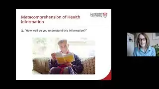 4. Sarah Chadwick: Accuracy of Metacomprehension Judgements on Health-Related Texts.