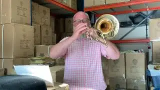 Review and demonstration of Wessex Tubas' Bb Valve Trombone PB901 by John Powell