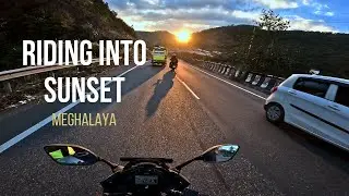 Riding Into a Golden Sunset | Shillong to Nongstoin | Meghalaya Winter Ride