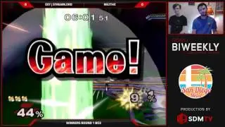 SDSU Biweekly 66 - OXY | Streamlord (Fox) vs. me2thx (Marth) - SSBM WR1 - Smash Melee
