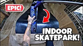 AUSTRALIA'S INSANE INDOOR SKATE PARK ON A SCOOTER
