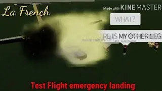 La French Test flight emergency landing | Roblox