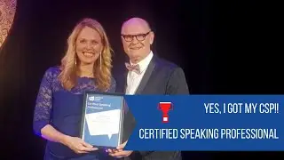 Getting my CSP title as a Professional Speaker