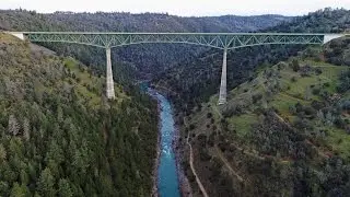 Forest Hill Bridge in California in 4K