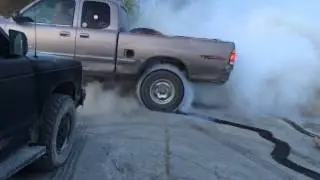 Tundra burnout/ chain hang to my ding a lang