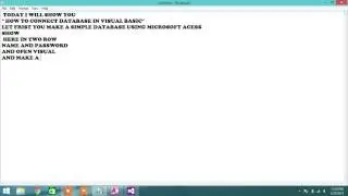 HOW TO CONNECT DATABASE IN VISUAL BASIC STUDIO