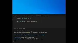 Streamlit sllider easy web app python
