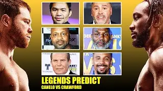 Hall of Fame Legends PREDICT Canelo vs Crawford: Jones Jr, De La Hoya, Ward, Pacquiao, Chavez & MORE