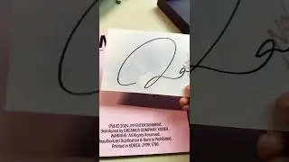 Signed Nayeon NA Postcard from Twice Shop 💕🔤d #twice #nayeon #kpopunboxing