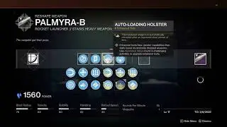 GOD ROLL PVE Rocket Launcher Crafting (PALMYRA-B)