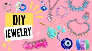 8 Easy DIY Jewelry Ideas You Can Make at Home! 💍✨ Paper, Seashell, Epoxy & More