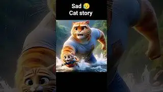 sad cat story 😭#cat #cortoon #ai #shortsvideo #aicreations #cretion sad story #ai