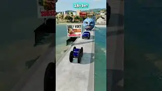 Giant Hand and Monster Moon Vehicle Test - BeamNG.drive