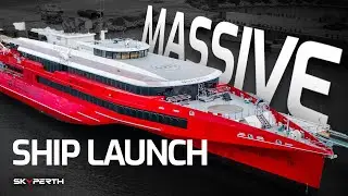 Queen Beetle first time on the water - Launch | Austal