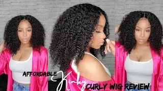 $$ Super Affordable Kinky Curly Wig | Human Wig Review | SharronRene&eacute;