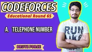 A. Telephone Number | Educational Codeforces Round 65 | BRUTE FORCE