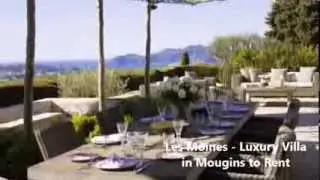 Les Moines Luxury  Villa to rent in Mougins South of France
