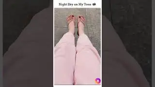 🌌 Night Sky Pedicure ✨ | DIY Glam Nail Art for Chic & Starry Feet 💅👣