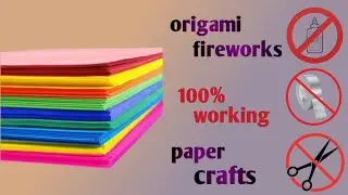 Origami library | origami rainbow fireworks | fidget origami paper | origami easy but cool.
