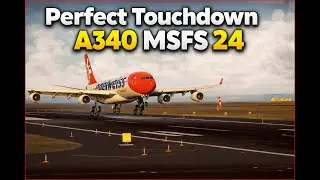 🛬 Butter Smooth Landing! iniBuilds A340 | MSFS 2024