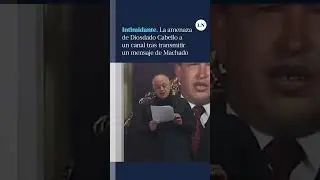 El intimidante mensaje de Diosdado Cabello a un canal que transmiti&oacute; declaraciones de Machado