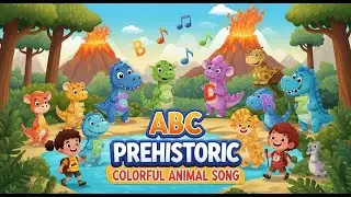 ABC Prehistoric Colorful Animal Song | ABCs & Colors Song for Kids
