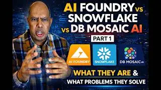 AI Foundry vs Snowflake Cortex AI vs DB Mosaic AI (Part 1): What They Are & What Problems They Solve