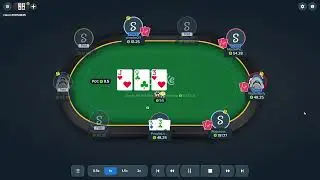 Stake.us Poker 50NL Folding a set on a 