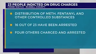 Sheriff: 23 people indicted on drug charges in Russell County