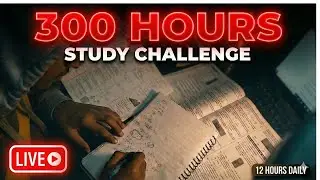 300 Hours Study Challenge live stream🔴 STUDY WITH ME 📚 Pomodoro Timer and Rain Sound