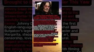 Johnny Depp&rsquo;s Bold New Literary Comeback #JohnnyDepp #FilmAdaptation