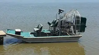 Airboats on the river,marsh,