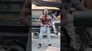 builder boy . body made not by gym but doing labour work #india #russia #usa #brazil #germany #japan