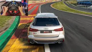 Assetto Corsa EVO - Audi RS6 C8 Gameplay | Moza R16