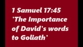 1 Samuel 17, The Book of 1 Samuel, David and Goliath, Catholic Bible Study