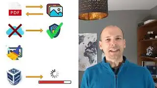 Convert pdf to and from pictures in a clean way using docker