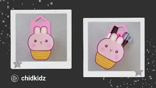 Kawaii Cute Pinky Bunny Hanging Rack Cardboard [ 3 Minute Craft ]