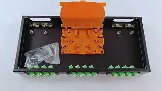 FIBERVISION 1U 24-Core Optical Patch Panel | LC/APC Fiber Distribution Rack