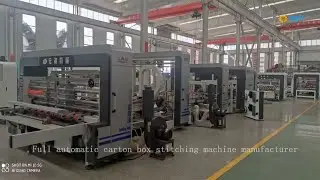 Full automatic corrugated box stitching machine #supplier