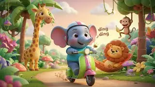 Wheels on the Scooter | Fun Kids Song for Toddlers to Sing and Learn Vehicles